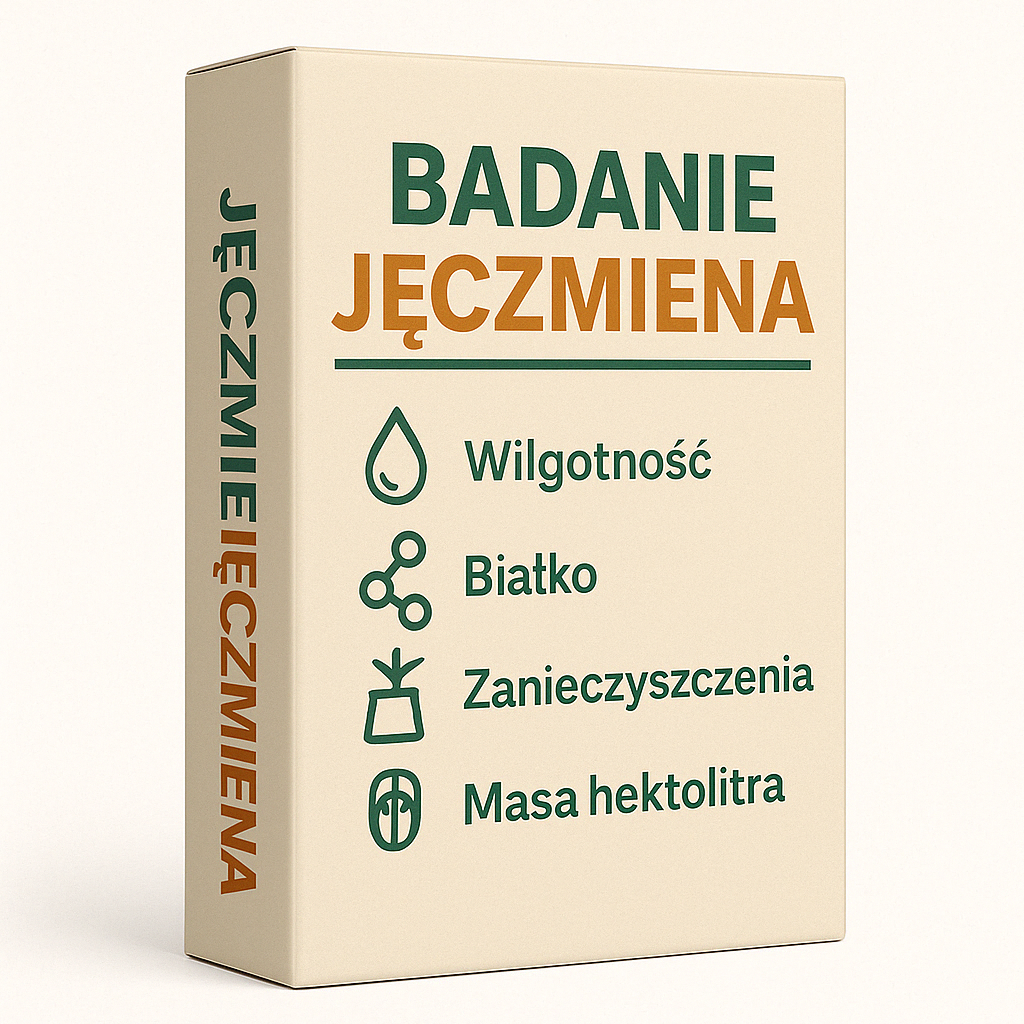 Badanie jęczmienia packshot